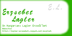 erzsebet lagler business card